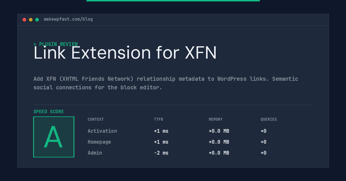 Link Extension for XFN - MakeWPFast