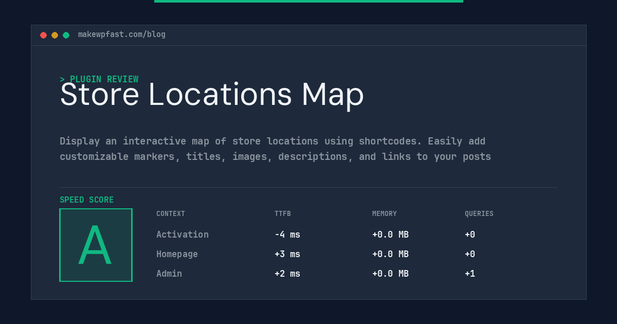 Store Locations Map - MakeWPFast