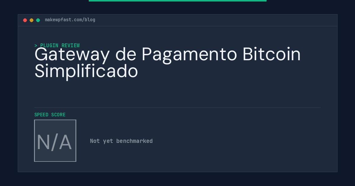 Gateway de Pagamento Bitcoin Simplificado - MakeWPFast