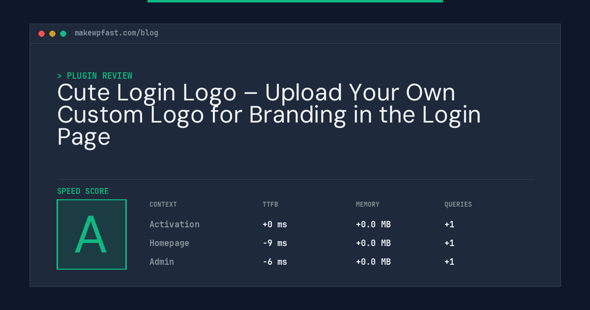 Cute Login Logo – Upload Your Own Custom Logo for Branding in the Login Page - MakeWPFast