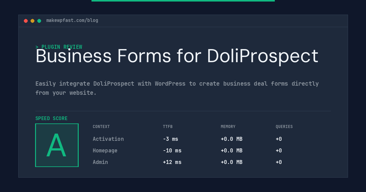 Business Forms for DoliProspect - MakeWPFast