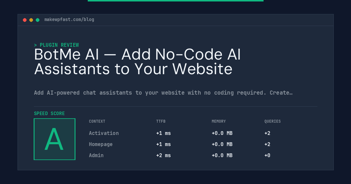 BotMe AI — Add No-Code AI Assistants to Your Website - MakeWPFast