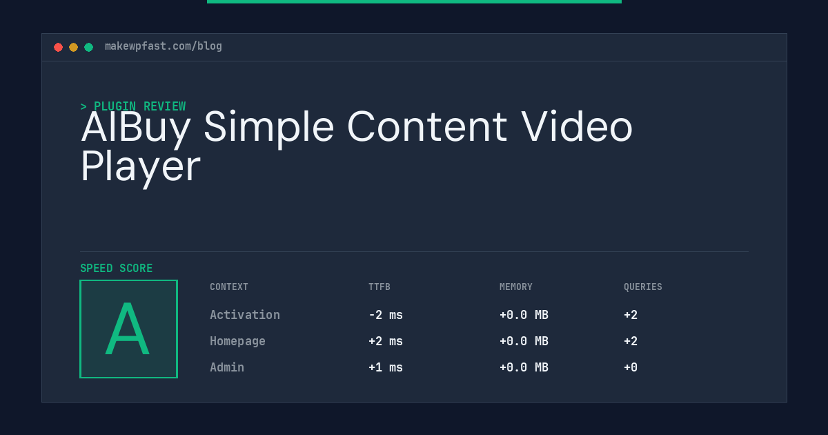 AIBuy Simple Content Video Player - MakeWPFast
