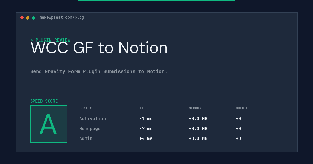 WCC GF to Notion - MakeWPFast