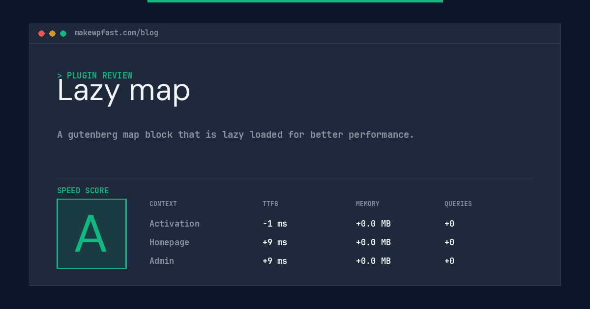 Lazy map - MakeWPFast
