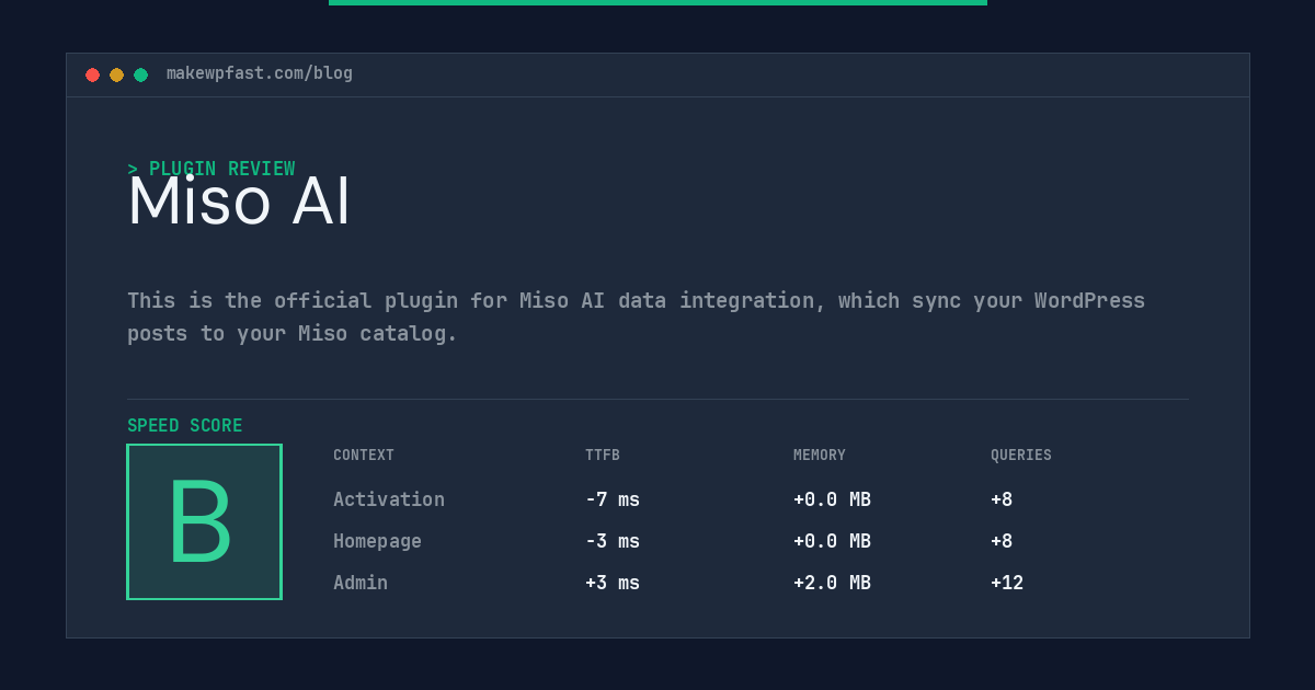 Miso AI - MakeWPFast
