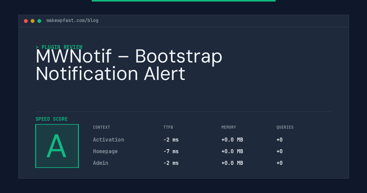 MWNotif – Bootstrap Notification Alert - MakeWPFast