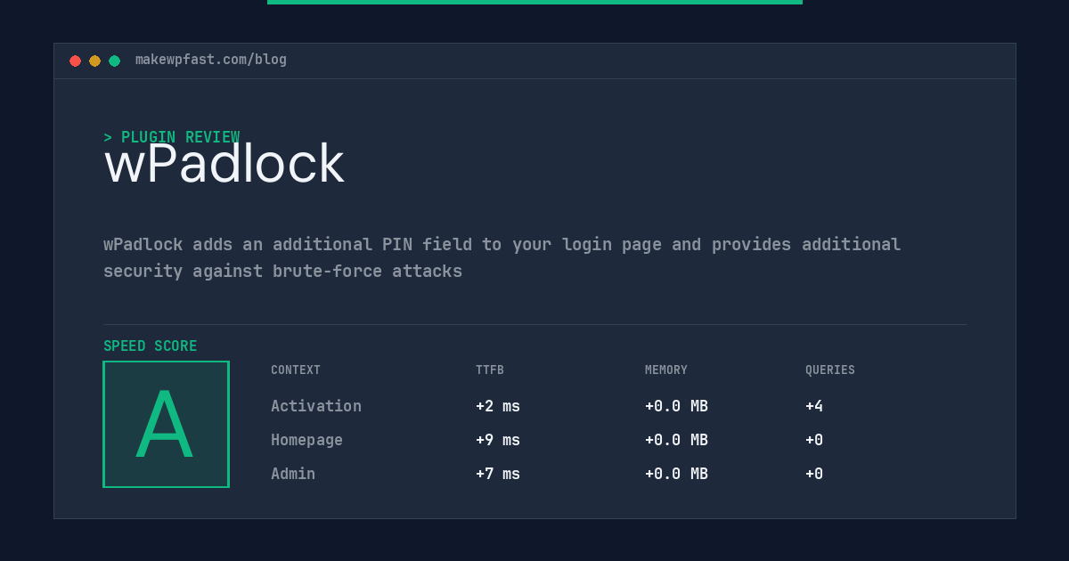 wPadlock - MakeWPFast