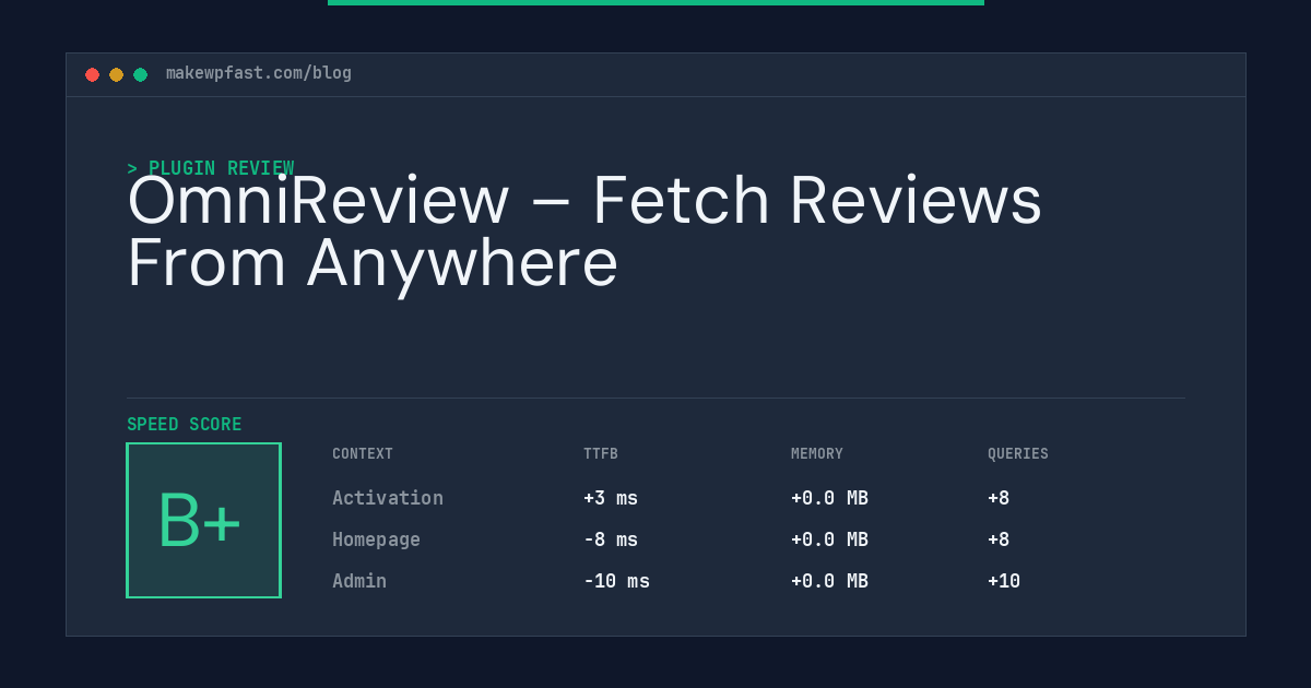 OmniReview – Fetch Reviews From Anywhere - MakeWPFast