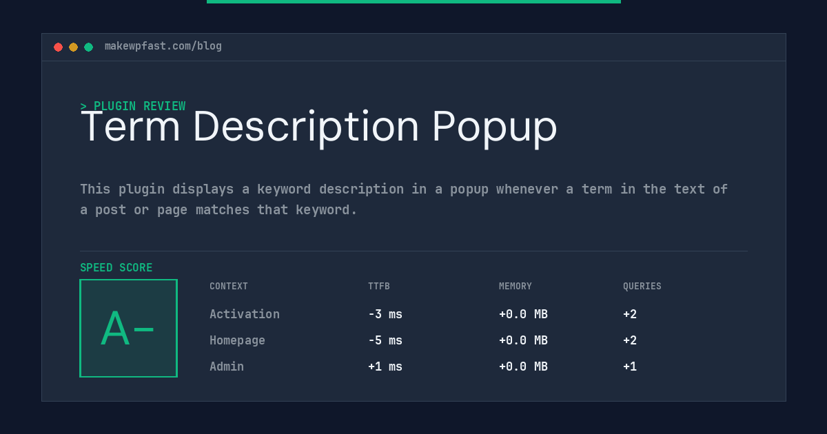 Term Description Popup - MakeWPFast