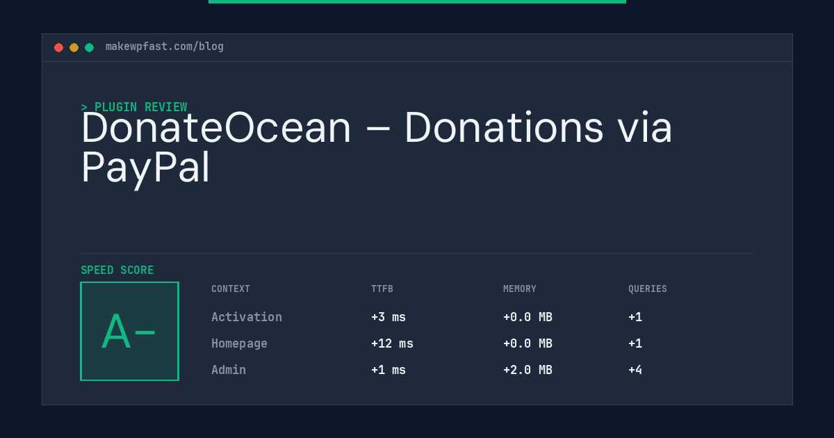 DonateOcean – Donations via PayPal - MakeWPFast
