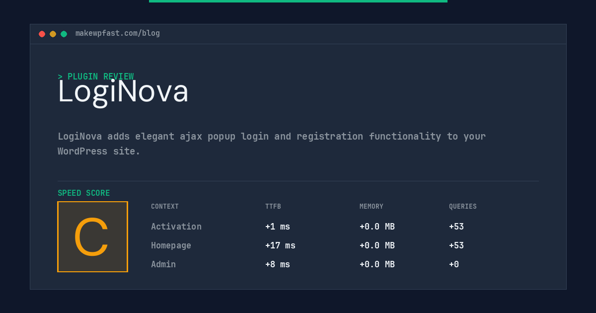 LogiNova - MakeWPFast