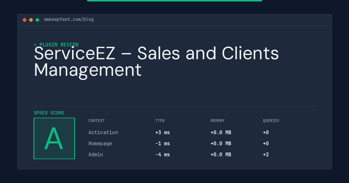 ServiceEZ – Sales and Clients Management - MakeWPFast