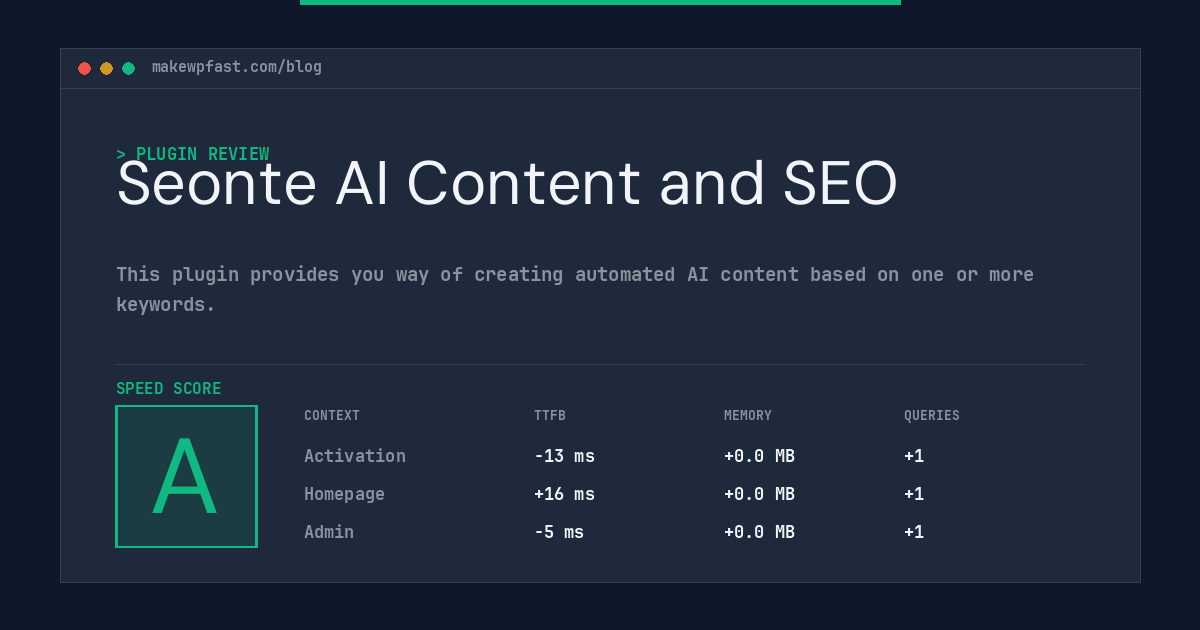 Seonte AI Content and SEO - MakeWPFast