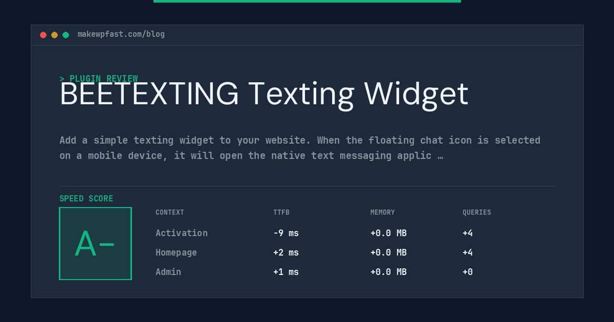 BEETEXTING Texting Widget - MakeWPFast