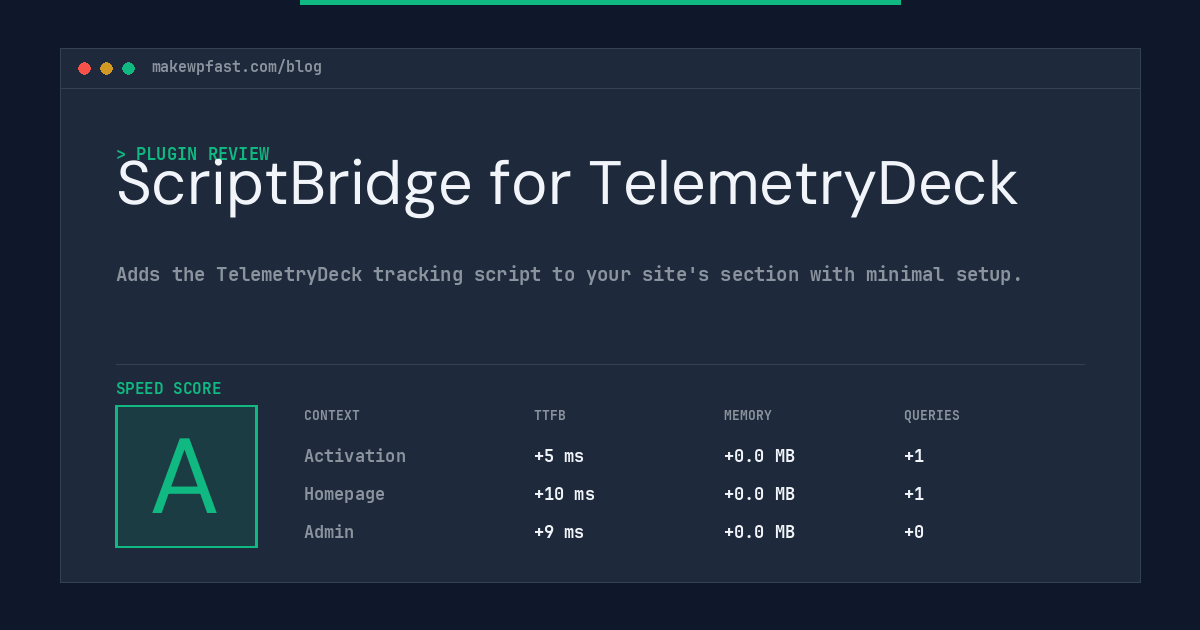 ScriptBridge for TelemetryDeck - MakeWPFast