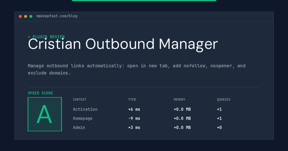 Cristian Outbound Manager - MakeWPFast