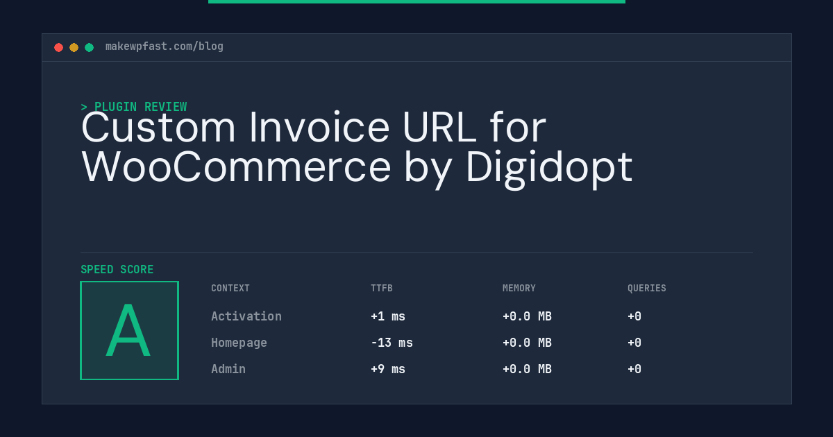 Custom Invoice URL for WooCommerce by Digidopt - MakeWPFast