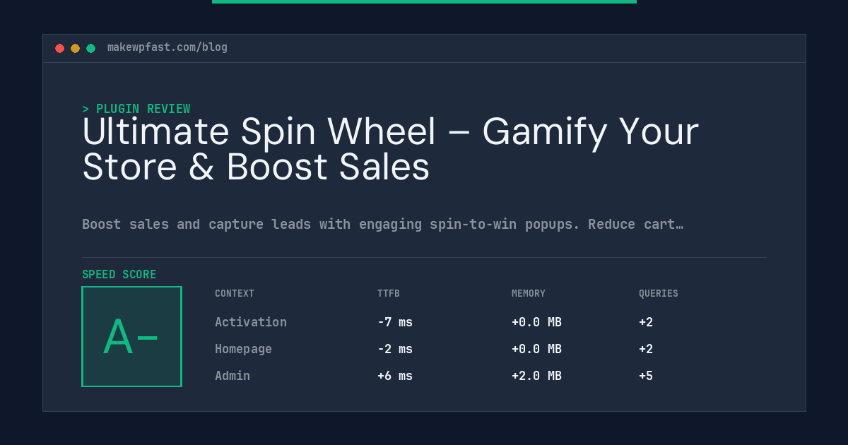 Ultimate Spin Wheel – Gamify Your Store & Boost Sales - MakeWPFast