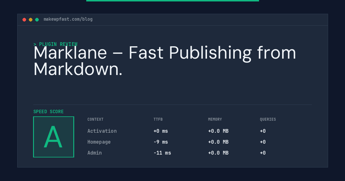 Marklane – Fast Publishing from Markdown. - MakeWPFast