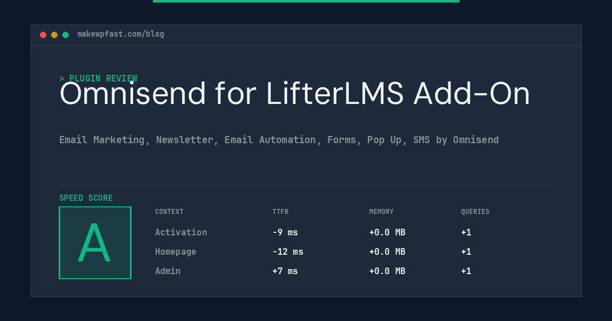 Omnisend for LifterLMS Add-On - MakeWPFast