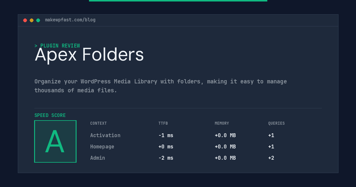 Apex Folders - MakeWPFast