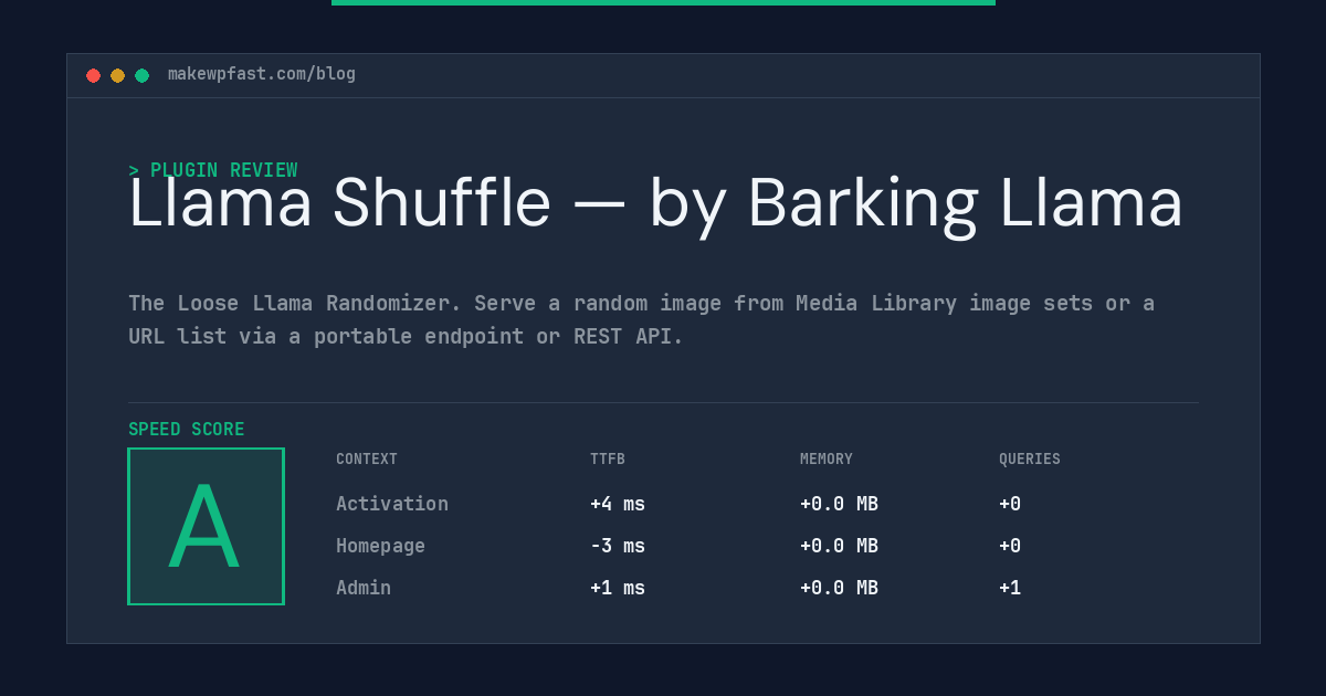 Llama Shuffle — by Barking Llama - MakeWPFast