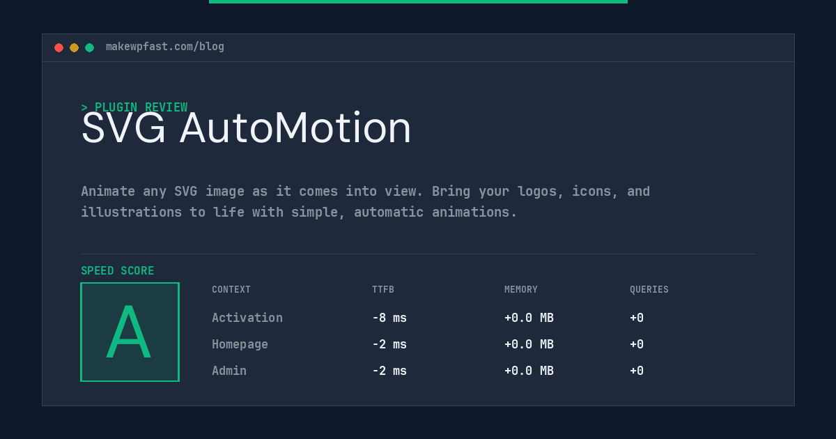 SVG AutoMotion - MakeWPFast