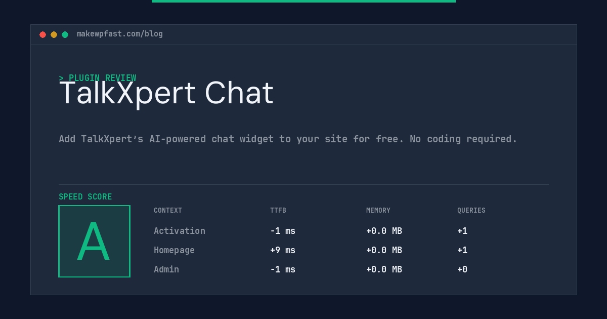 TalkXpert Chat - MakeWPFast