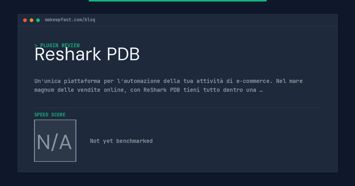 Reshark PDB - MakeWPFast
