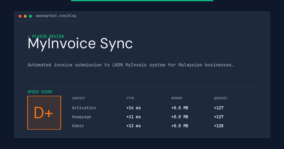 MyInvoice Sync - MakeWPFast