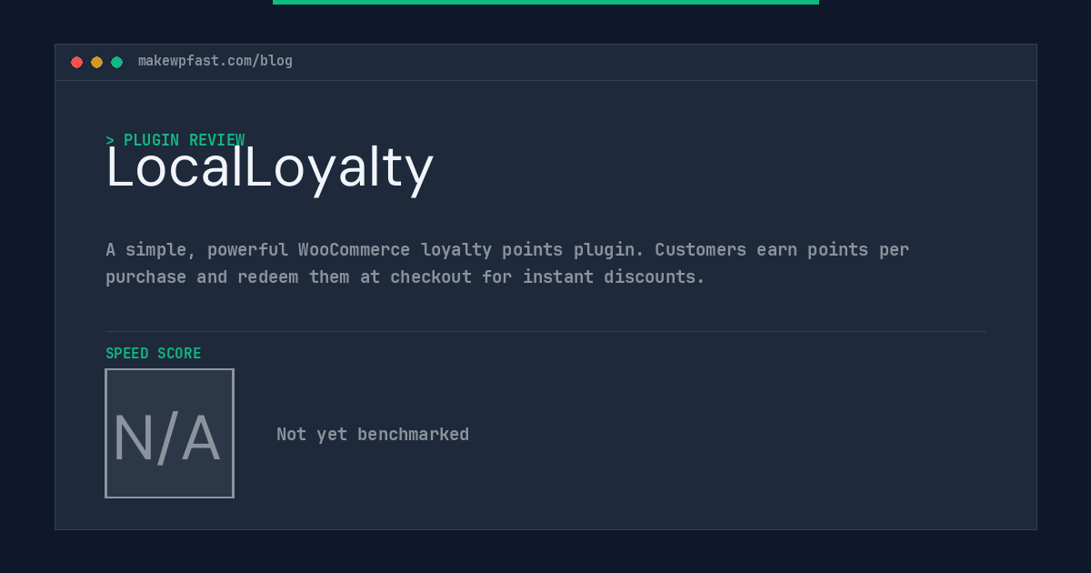 LocalLoyalty - MakeWPFast