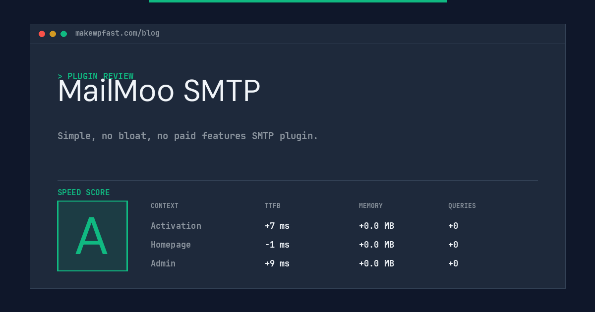 MailMoo SMTP - MakeWPFast