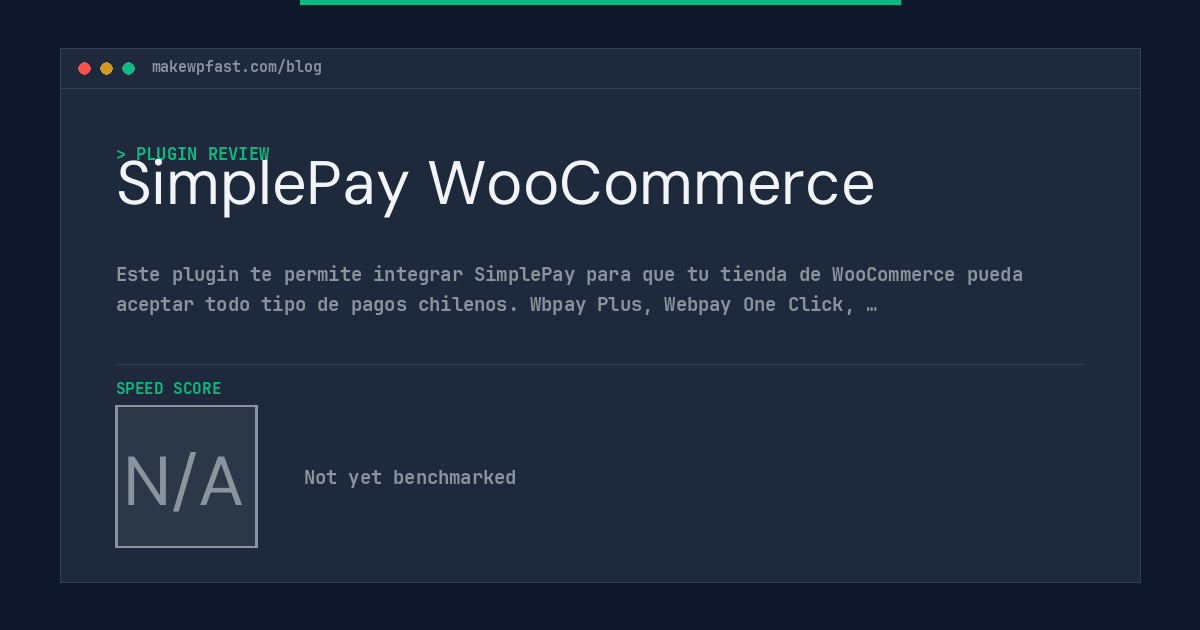SimplePay WooCommerce - MakeWPFast