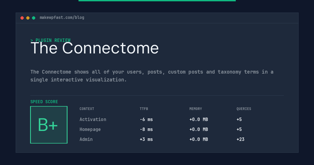 The Connectome - MakeWPFast