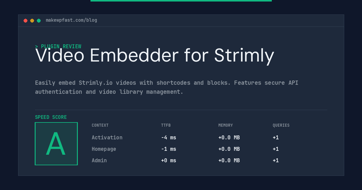 Video Embedder for Strimly - MakeWPFast