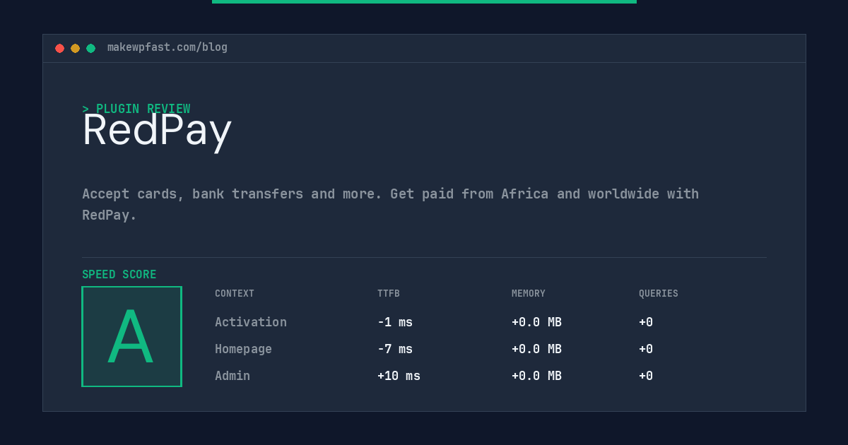 RedPay - MakeWPFast