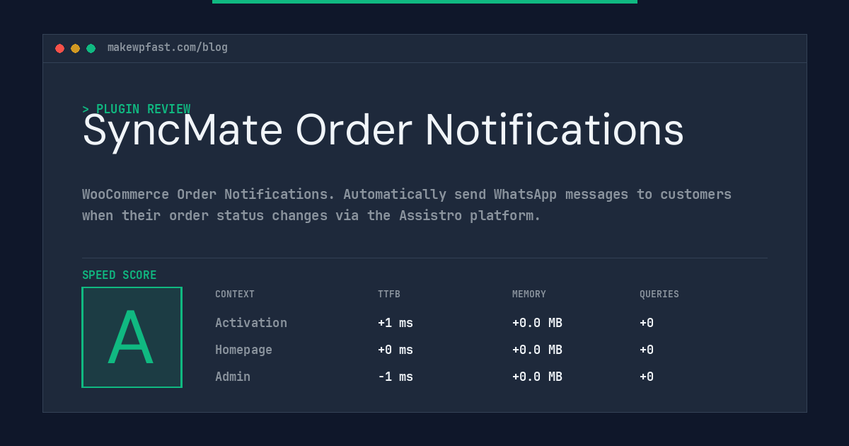 SyncMate Order Notifications - MakeWPFast