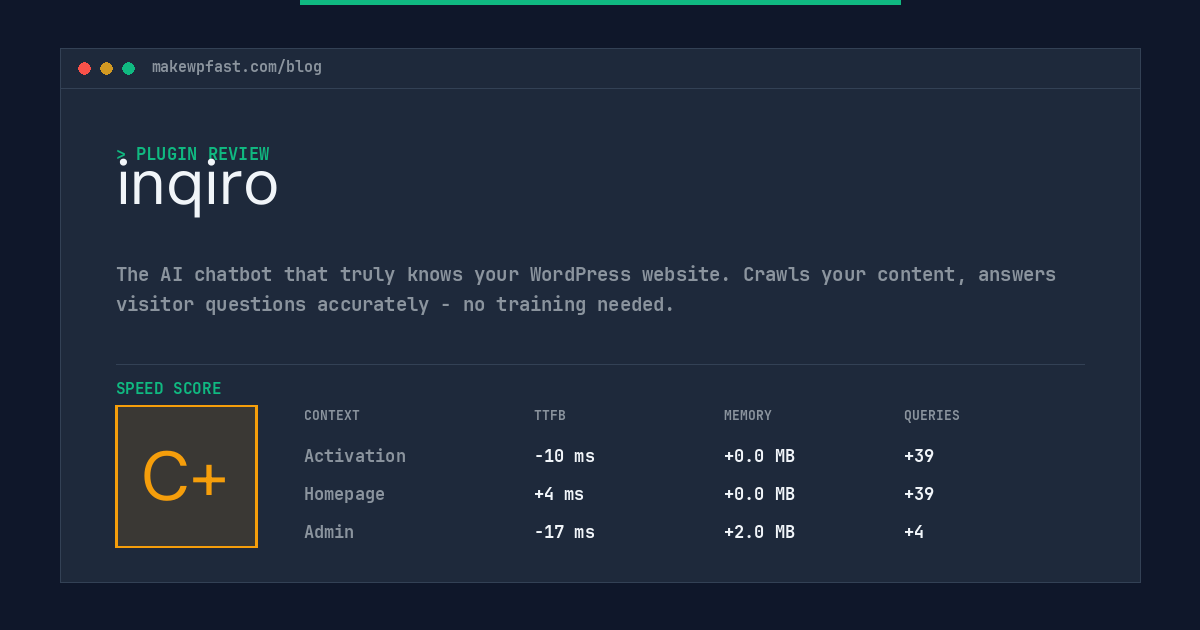 inqiro - MakeWPFast