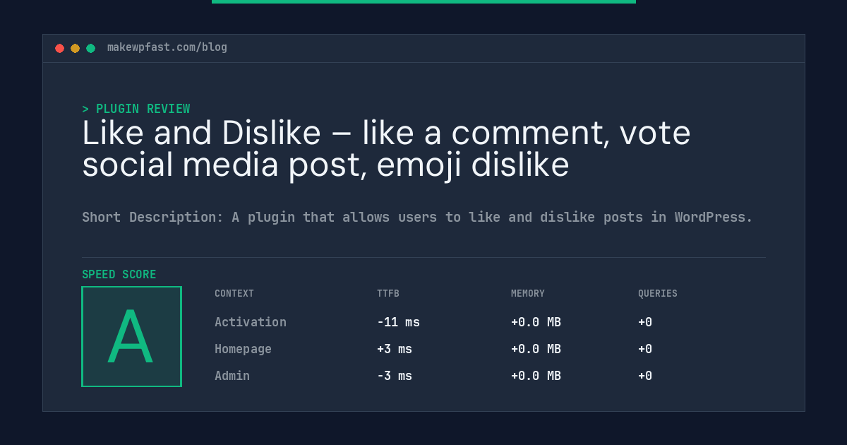 Like and Dislike – like a comment, vote social media post, emoji dislike - MakeWPFast