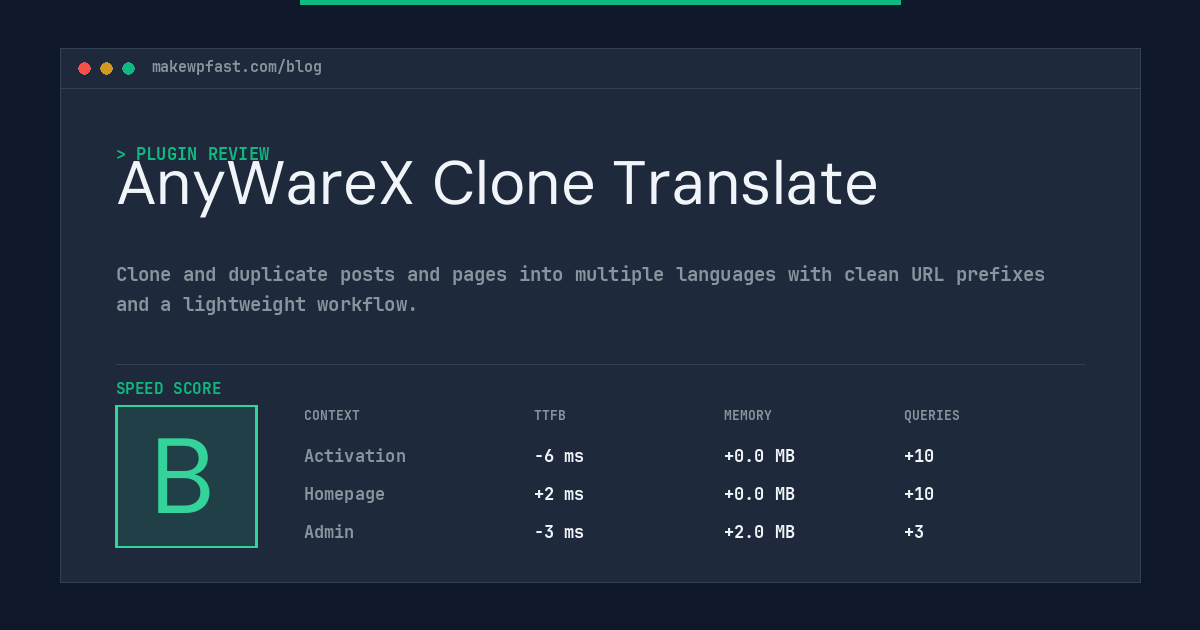 AnyWareX Clone Translate - MakeWPFast