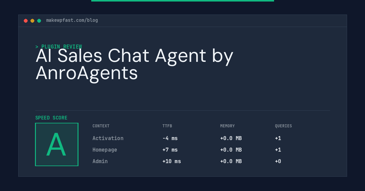 AI Sales Chat Agent by AnroAgents - MakeWPFast