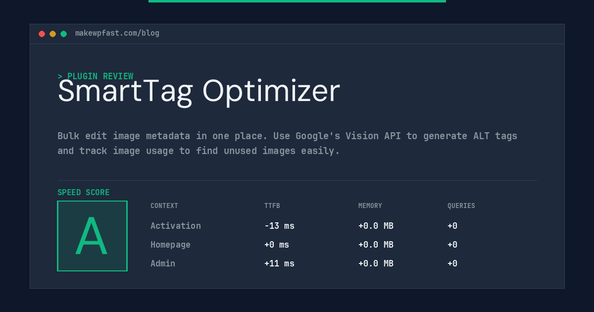 SmartTag Optimizer - MakeWPFast