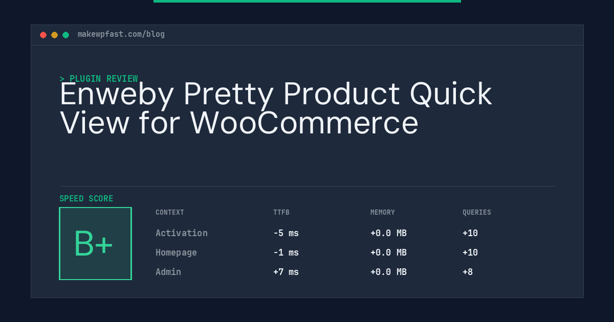 Enweby Pretty Product Quick View for WooCommerce - MakeWPFast