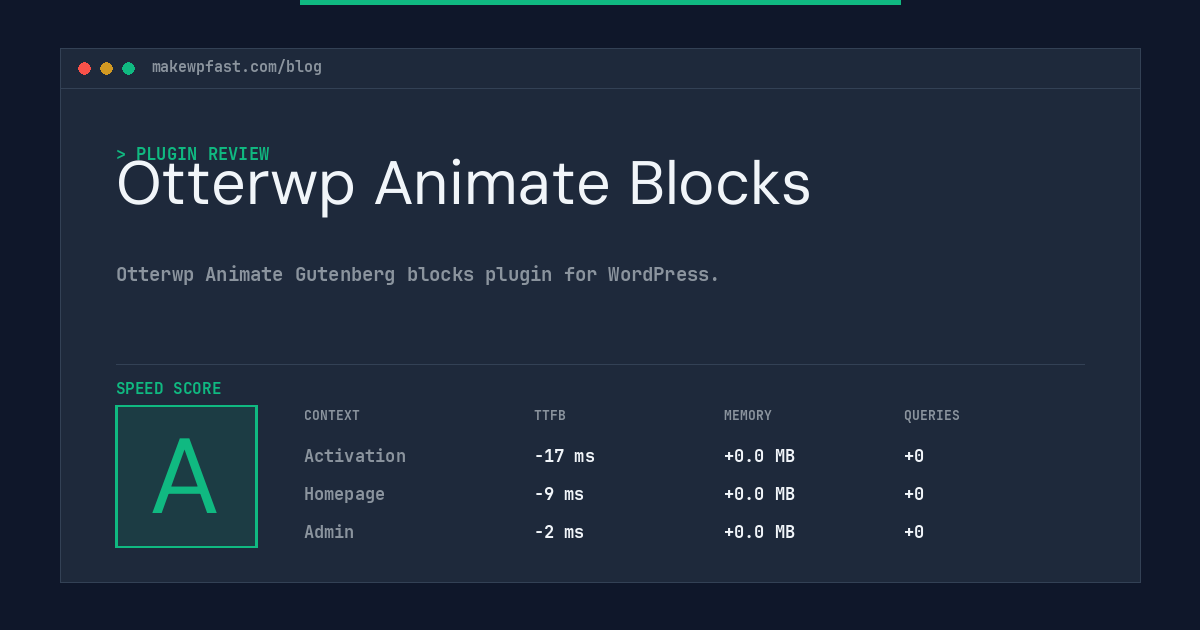 Otterwp Animate Blocks - MakeWPFast