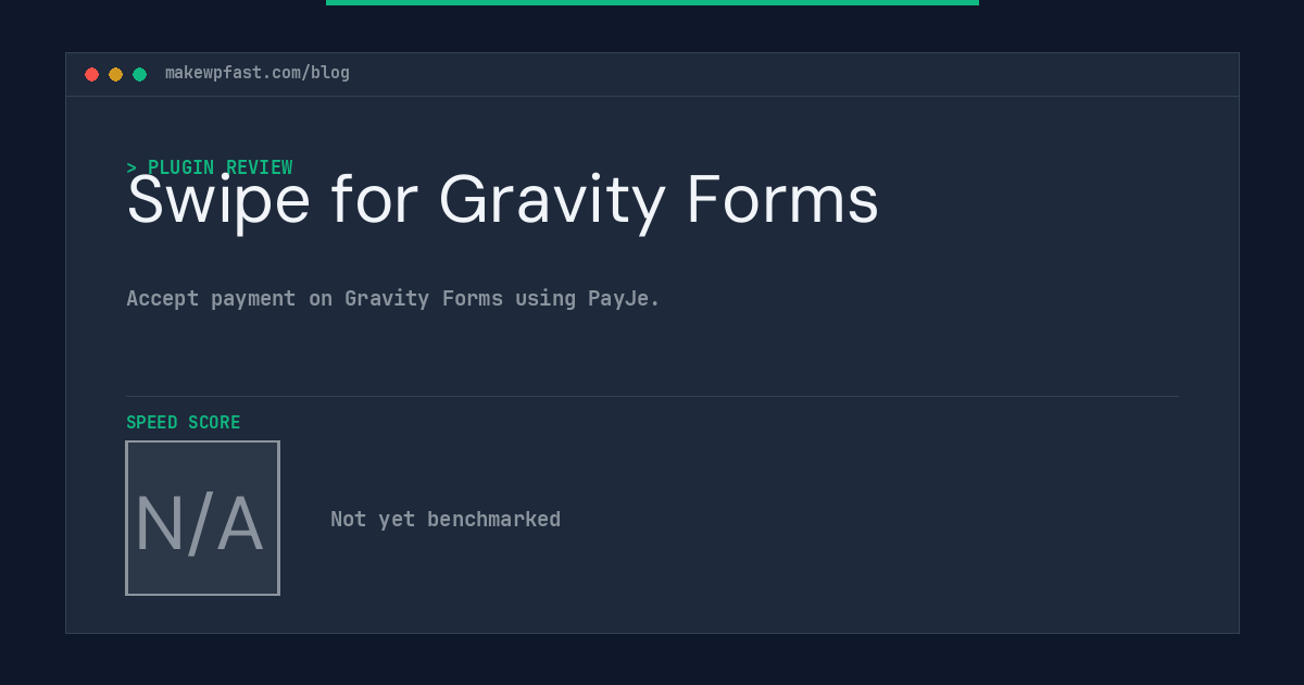Swipe for Gravity Forms - MakeWPFast