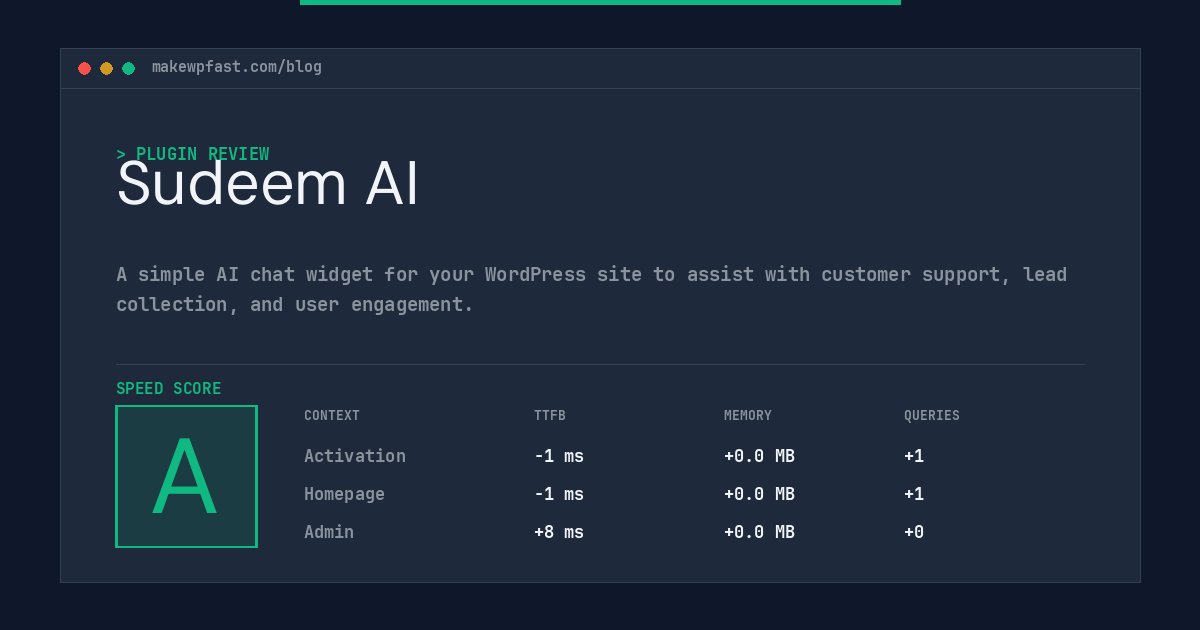 Sudeem AI - MakeWPFast