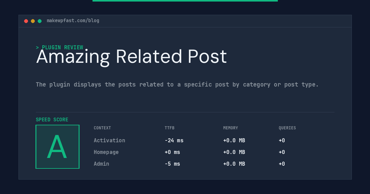 Amazing Related Post - MakeWPFast