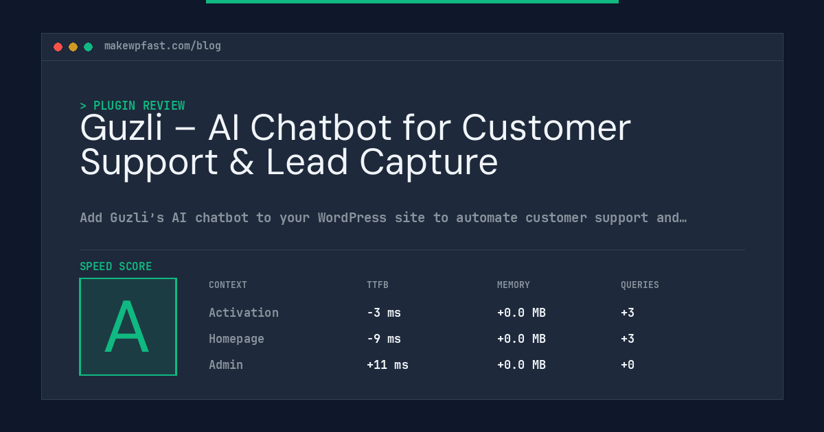 Guzli – AI Chatbot for Customer Support & Lead Capture - MakeWPFast