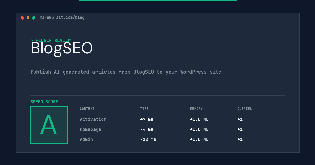 BlogSEO - MakeWPFast
